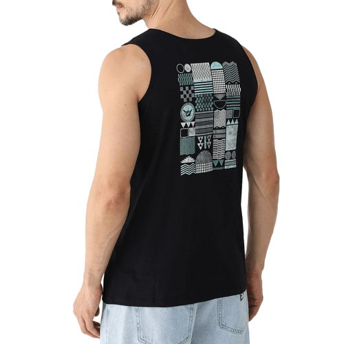 Regata Masculina Hang Loose Block Logo PRETO-HLTS070148- -1-